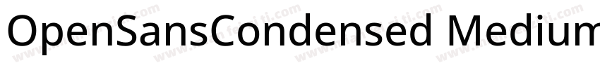 OpenSansCondensed Medium字体转换